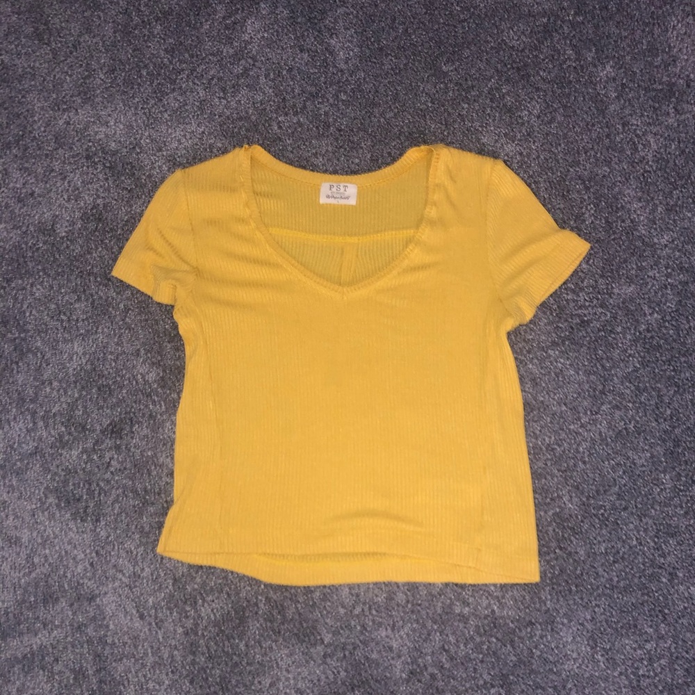 Yellow Crop Top